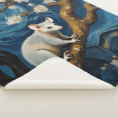 Mooie Possum in de Sterrennacht Sherpa Deken (3/4)