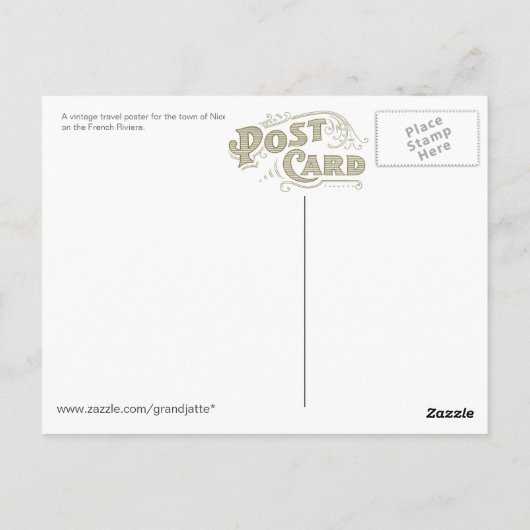 Mooie Poster Post Card Briefkaart (Achterkant)