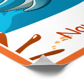 Mooie Poster van Haai voor Kinderkamer (Hoek)