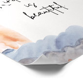 Mooie Poster Waterverf Inspirerende Muurkunst (Hoek)