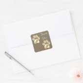 Mooie poten op bedank vierkante sticker (Envelop)