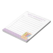 Mooie Potlood Kleine Herinneringen Leraar Checklis Notitieblok (Linkerzijde)