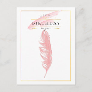 Mooie potloodtekening roze baarmoederdag briefkaart