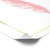 Mooie potloodtekening roze baarmoederdag foto afdruk (Hoek)