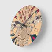 Mooie, prachtige architecturen met kunstdesign ronde klok (Hoek)