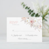 Mooie, prachtige, elegante Response Kaart RVSP (Staand voorkant)