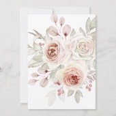 Mooie predikaat-Floral-bruiloft — Uitnodiging (Achterkant)