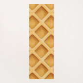 Mooie pretentieuze waffelpatroon monogram yogamat (Achterkant)