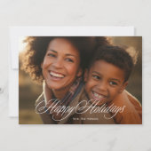 Mooie Prettige feestdagen kalligrafiefkaart Feestdagenkaart (Voorkant)