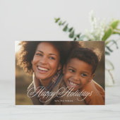 Mooie Prettige feestdagen kalligrafiefkaart Feestdagenkaart (Staand voorkant)