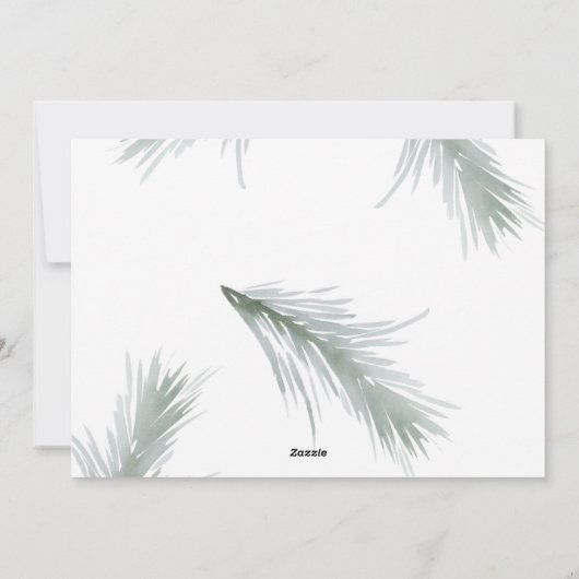 Mooie Prettige feestdagen kalligrafiefkaart Feestdagenkaart (Achterkant)