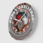 Mooie prettige kerst met liefde grote klok (Hoek)