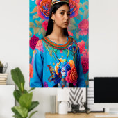 Mooie princesportret poster (Thuiskantoor)