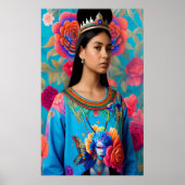 Mooie princesportret poster (Voorkant)