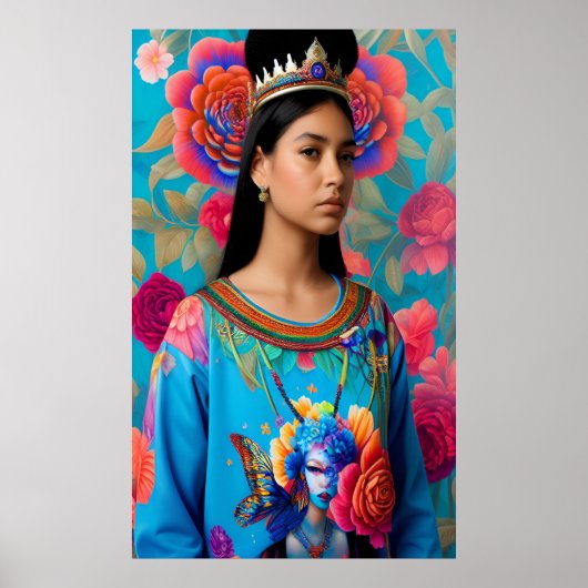 Mooie princesportret poster (Voorkant)