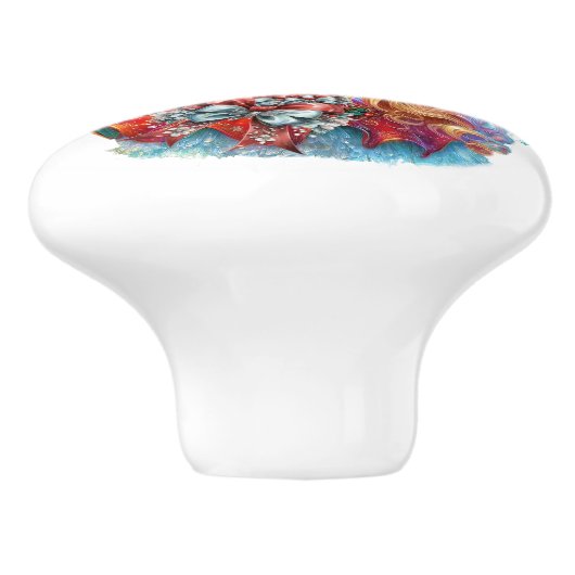 Mooie prinsen van Natuur Keramische Knop (Zijkant)