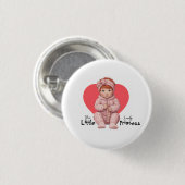 Mooie Prinses Baby Ronde Button 3,2 Cm (Voorkant /achterkant)