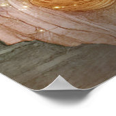  mooie prinses bij het raam van het kasteel poster (Hoek)