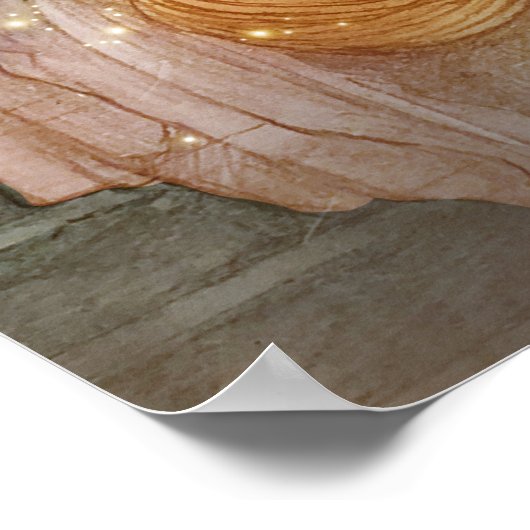 mooie prinses bij het raam van het kasteel poster (Hoek)