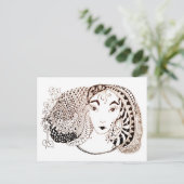 Mooie prinses briefkaart (Staand voorkant)