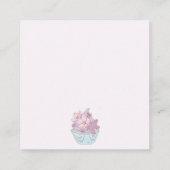 Mooie prinses die op Cake Birthday Kaart zit (Achterkant)