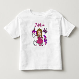 Mooie Prinses en Eenhoorn Persoonlijk T-Shirt