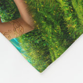 Mooie prinses- fantasiezeemeermin bij zonsondergan fleece deken (Hoek)