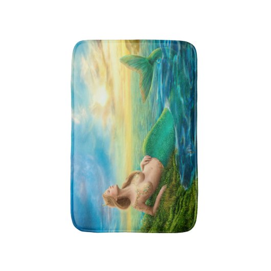 Mooie prinses- fantasy mermaid Bath Mat (Voorkant Verticaal)
