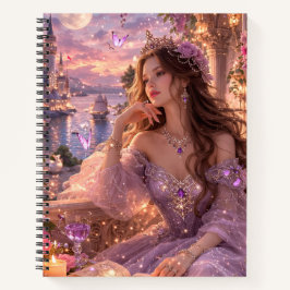Mooie prinses grafiekpapier notitieboek