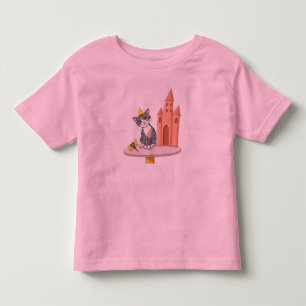 Mooie Prinses Kat met Kasteel Peuter T-Shirt