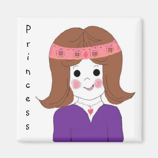 Mooie Prinses Magneet (Voorkant)
