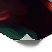 Mooie prinses met bloemen poster (Hoek)