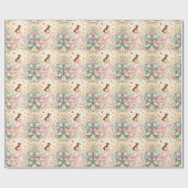 Mooie prinses met vlinders cadeaupapier (Vlak)