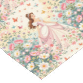 Mooie prinses met vlinders tafelkleed (Gekanteld)