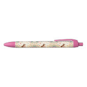 Mooie prinses met vlinders zwarte inkt pen (Bovenkant)