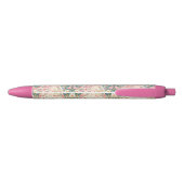 Mooie prinses met vlinders zwarte inkt pen (Achterkant)