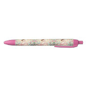 Mooie prinses met vlinders zwarte inkt pen (Bodem)