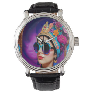 Mooie prinses met zonnebril horloge