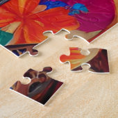 Mooie prinses met zonnebrillen legpuzzel (Zijkant)