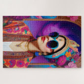 Mooie prinses met zonnebrillen legpuzzel (Horizontaal)