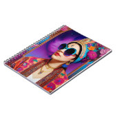 Mooie prinses met zonnebrillen notitieboek (Linkerzijde)