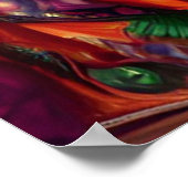 Mooie prinses met zonnebrillen poster (Hoek)