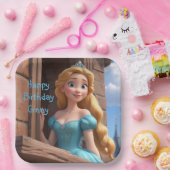 Mooie prinses papieren bordje (Feest)