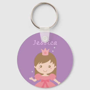 Mooie Prinses, Roze voor Meisjes Sleutelhanger