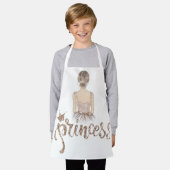 Mooie prinsesillustratie met Glitter Schort (Gedragen)