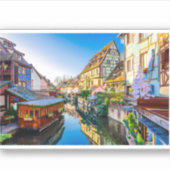 Mooie print van Little Venice in Colmar Sticker (Voorkant)