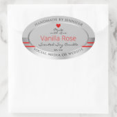 Mooie Product Verpakking Etiketten Licht Grijs Zil (Tas)