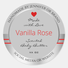 Mooie Product Verpakking Etiketten Licht Grijs Zil