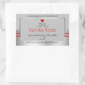 Mooie Product Verpakking Etiketten Licht Grijs Zil (Tas)