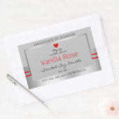 Mooie Product Verpakking Etiketten Licht Grijs Zil (Envelop)